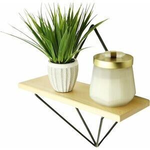 2 Floating Shelfs Wood For Bathroom Bedroom Office Kitchen Home decor Aesthetic